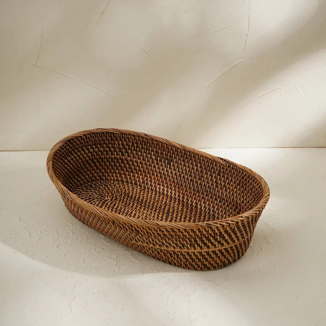 Oval Bread Basket - Dark Brown