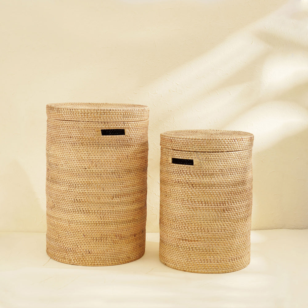 Laundry basket rattan - Natural